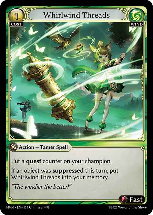 Whirlwind Threads (179) [Abyssal Heaven] | Card Merchant Takapuna