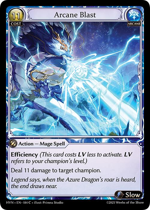 Arcane Blast (184) [Abyssal Heaven] | Card Merchant Takapuna