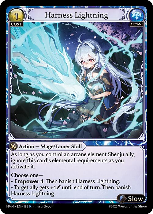 Harness Lightning (186) [Abyssal Heaven] | Card Merchant Takapuna