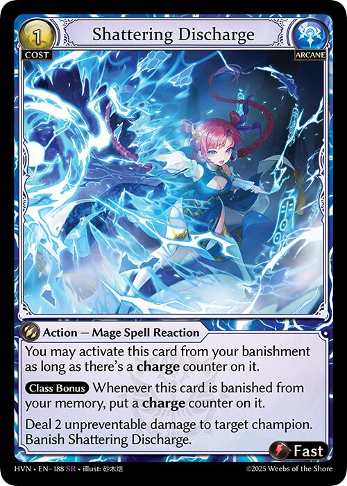 Shattering Discharge (188) [Abyssal Heaven] | Card Merchant Takapuna