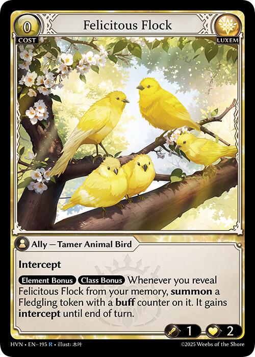 Felicitous Flock (195) [Abyssal Heaven] | Card Merchant Takapuna