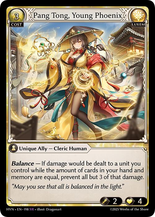 Pang Tong, Young Phoenix (198) [Abyssal Heaven] | Card Merchant Takapuna