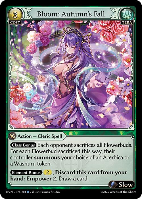 Bloom: Autumn's Fall (204) [Abyssal Heaven] | Card Merchant Takapuna