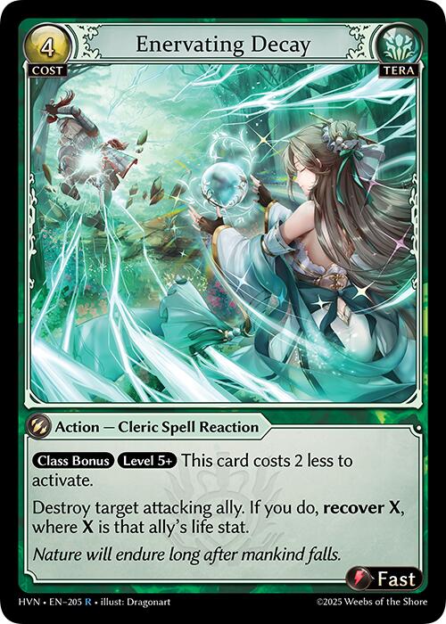 Enervating Decay (205) [Abyssal Heaven] | Card Merchant Takapuna