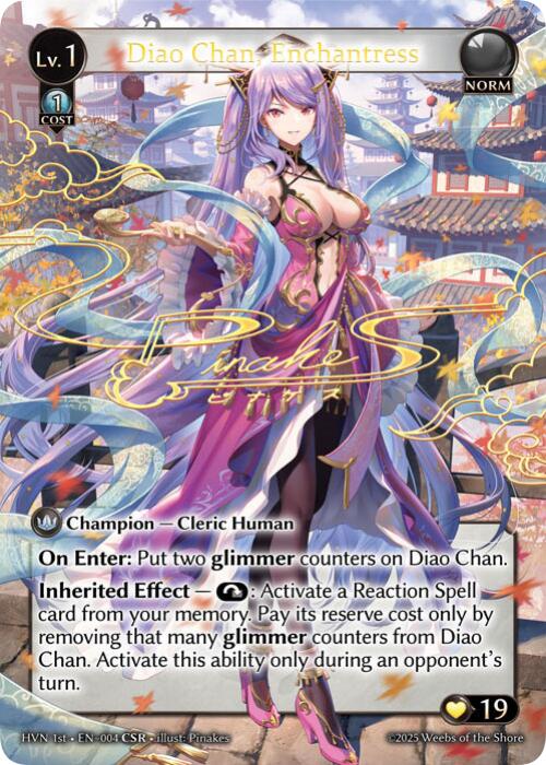 Diao Chan, Enchantress (CSR) (004) [Abyssal Heaven] | Card Merchant Takapuna