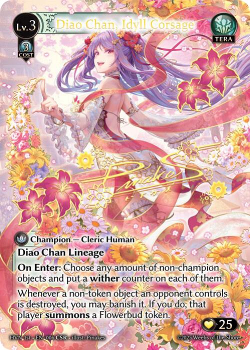Diao Chan, Idyll Corsage (CSR) (006) [Abyssal Heaven] | Card Merchant Takapuna