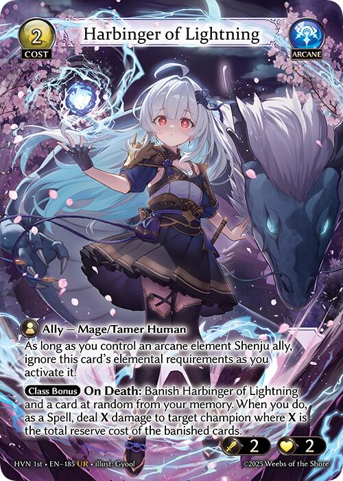 Harbinger of Lightning (185) [Abyssal Heaven] | Card Merchant Takapuna