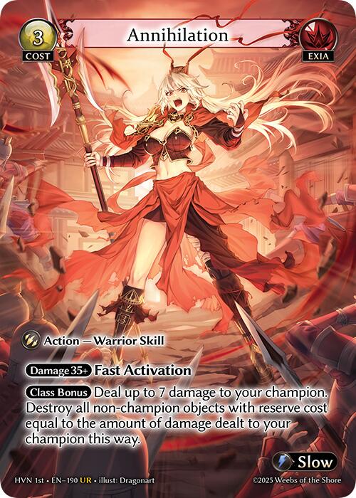 Annihilation (190) [Abyssal Heaven] | Card Merchant Takapuna
