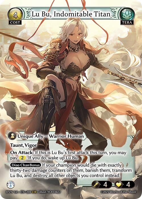 Lu Bu, Indomitable Titan (208) [Abyssal Heaven] | Card Merchant Takapuna