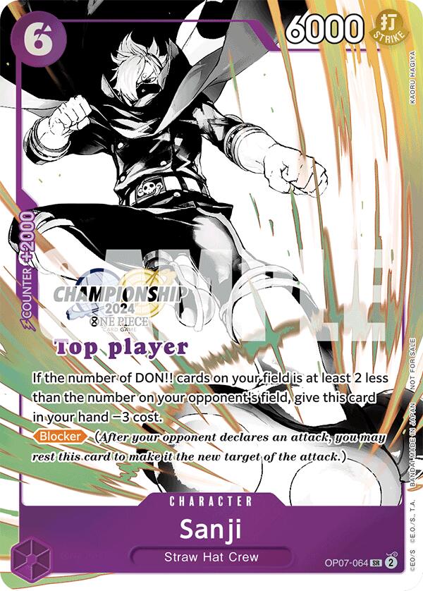 Sanji (Championship 2024 Top Player Pack Vol. 2) [One Piece Promotion Cards] | Card Merchant Takapuna