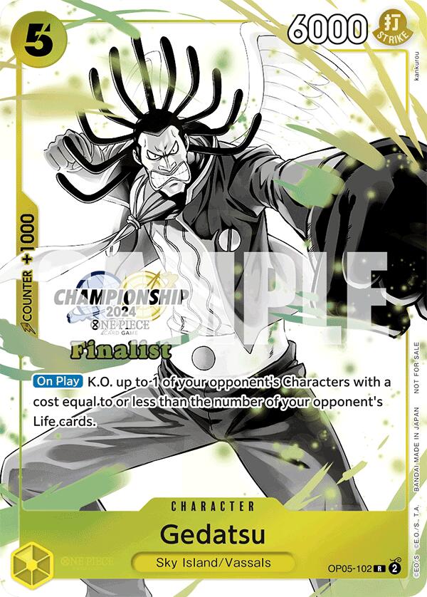 Gedatsu (Championship 2024 Card Set Vol. 2) [Finalist] [One Piece Promotion Cards] | Card Merchant Takapuna