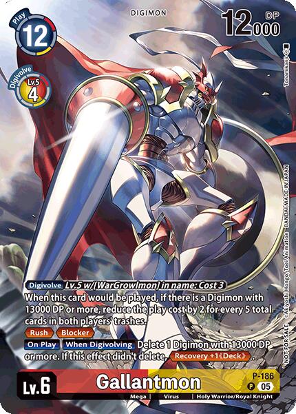 Gallantmon [P-186] (BT-21: Illustration Celebration Pack) [World Convergence] | Card Merchant Takapuna