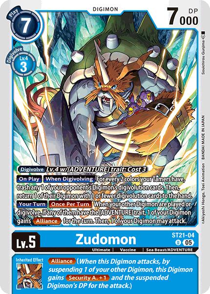 Zudomon [ST21-04] [Starter Deck: Hero of Hope] | Card Merchant Takapuna
