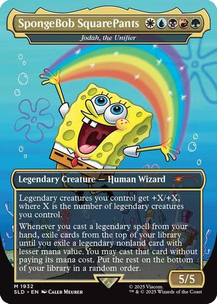 SpongeBob SquarePants - Jodah, the Unifier [Secret Lair Drop Series] | Card Merchant Takapuna
