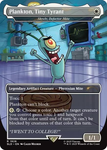 Plankton, Tiny Tyrant - Skrelv, Defector Mite [Secret Lair Drop Series] | Card Merchant Takapuna