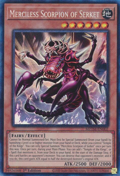 Merciless Scorpion of Serket (Collector's Rare) [MZTM-EN002] Ultra Rare | Card Merchant Takapuna