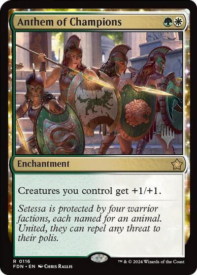 Anthem of Champions (Promo Pack) [Foundations Promos] | Card Merchant Takapuna