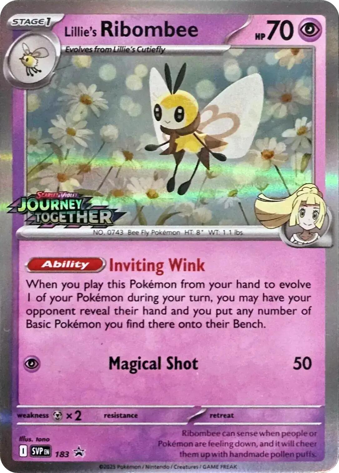 Lillie's Ribombee (183) [Scarlet & Violet: Black Star Promos] | Card Merchant Takapuna
