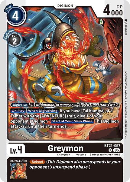 Greymon [BT21-057] [World Convergence] | Card Merchant Takapuna