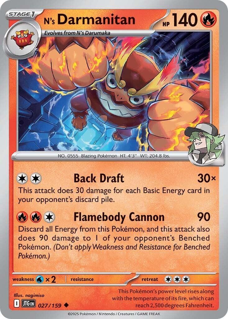 N's Darmanitan (027/159) [Scarlet & Violet: Journey Together] | Card Merchant Takapuna