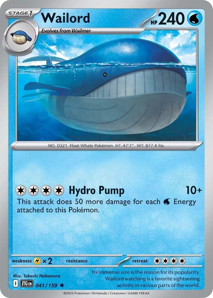 Wailord (041/159) [Scarlet & Violet: Journey Together] | Card Merchant Takapuna