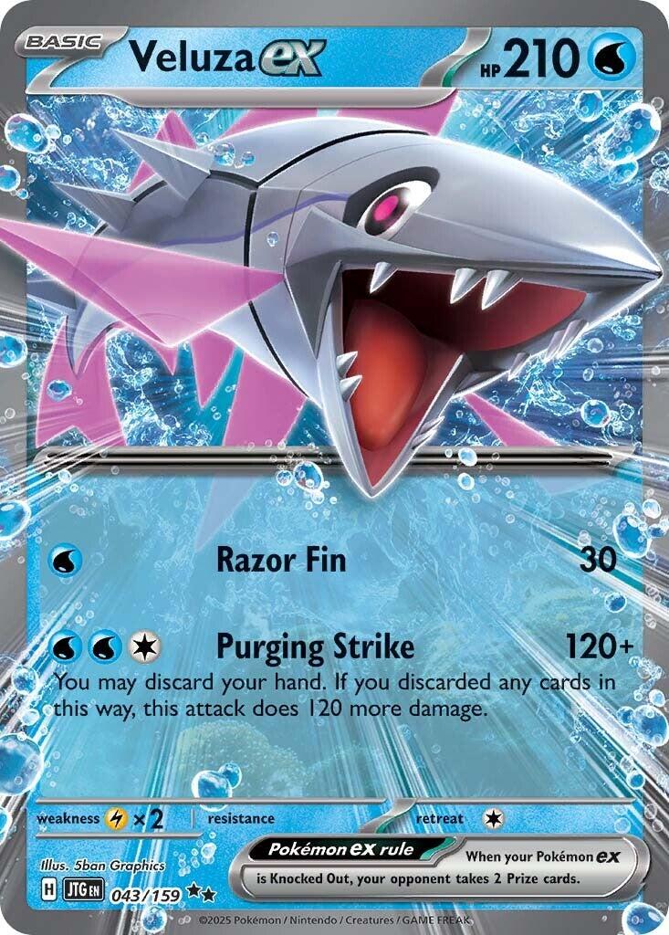 Veluza ex (043/159) [Scarlet & Violet: Journey Together] | Card Merchant Takapuna