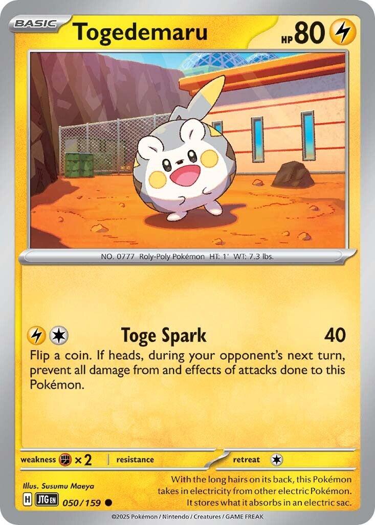 Togedemaru (050/159) [Scarlet & Violet: Journey Together] | Card Merchant Takapuna