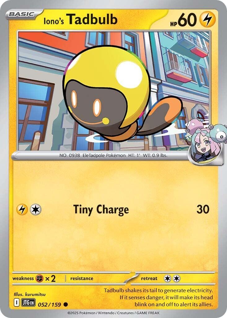 Iono's Tadbulb (052/159) [Scarlet & Violet: Journey Together] | Card Merchant Takapuna