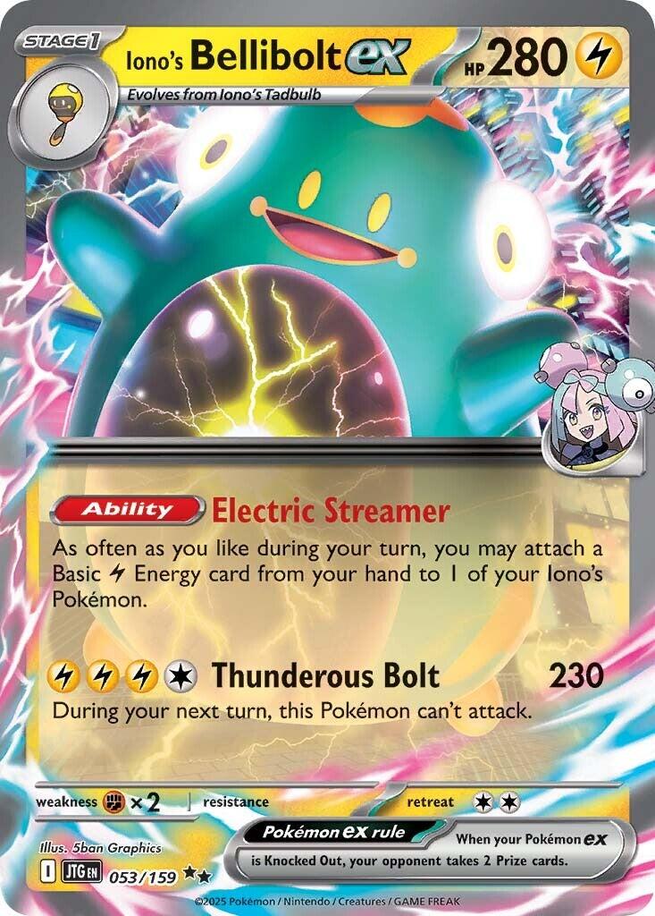 Iono's Bellibolt ex (053/159) [Scarlet & Violet: Journey Together] | Card Merchant Takapuna