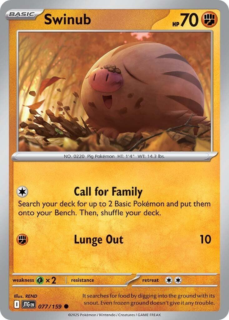 Swinub (077/159) [Scarlet & Violet: Journey Together] | Card Merchant Takapuna