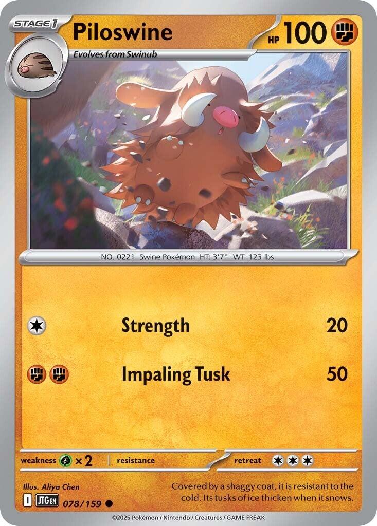 Piloswine (078/159) [Scarlet & Violet: Journey Together] | Card Merchant Takapuna