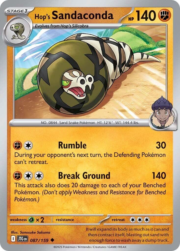 Hop's Sandaconda (087/159) [Scarlet & Violet: Journey Together] | Card Merchant Takapuna