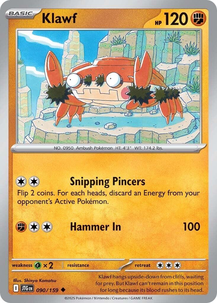 Klawf (090/159) [Scarlet & Violet: Journey Together] | Card Merchant Takapuna
