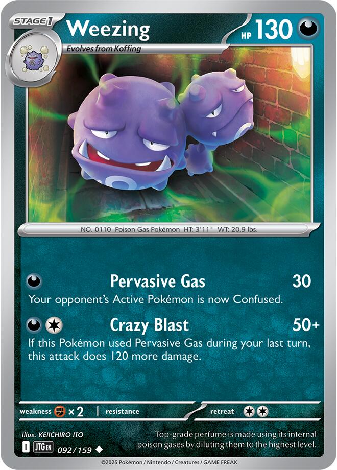Weezing (092/159) [Scarlet & Violet: Journey Together] | Card Merchant Takapuna