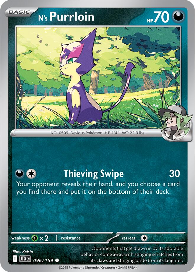 N's Purrloin (096/159) [Scarlet & Violet: Journey Together] | Card Merchant Takapuna