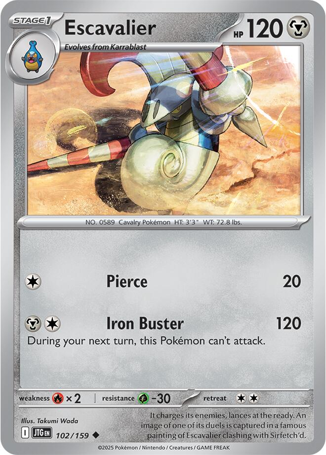 Escavalier (102/159) [Scarlet & Violet: Journey Together] | Card Merchant Takapuna