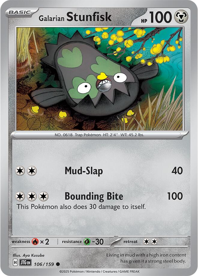Galarian Stunfisk (106/159) [Scarlet & Violet: Journey Together] | Card Merchant Takapuna