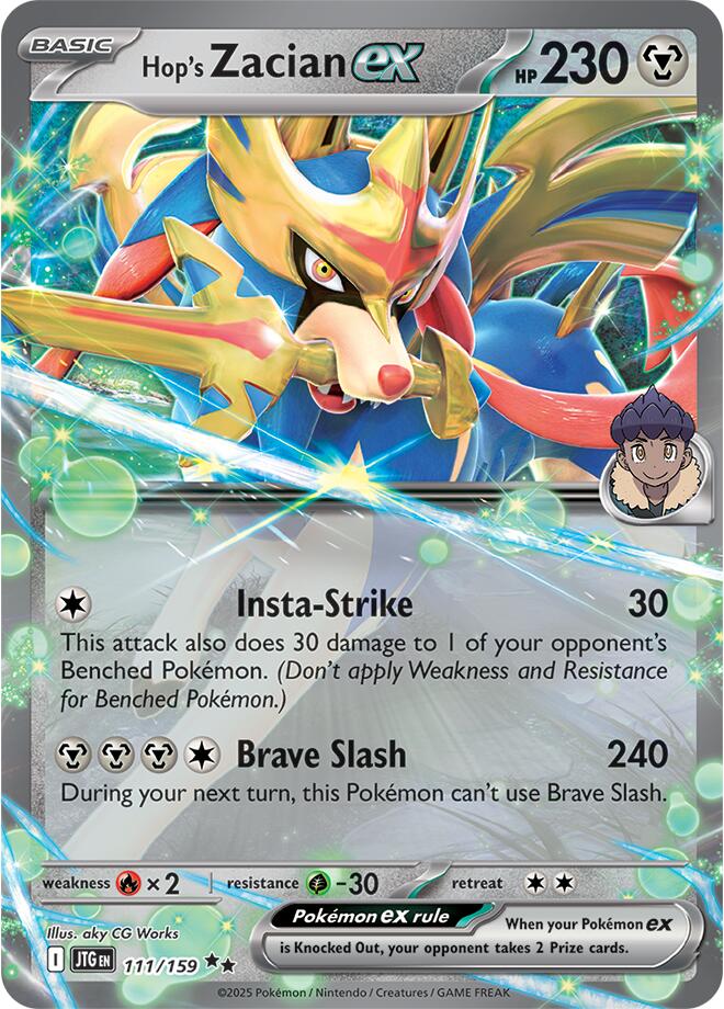 Hop's Zacian ex (111/159) [Scarlet & Violet: Journey Together] | Card Merchant Takapuna