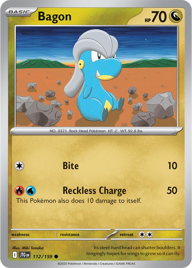 Bagon (112/159) [Scarlet & Violet: Journey Together] | Card Merchant Takapuna