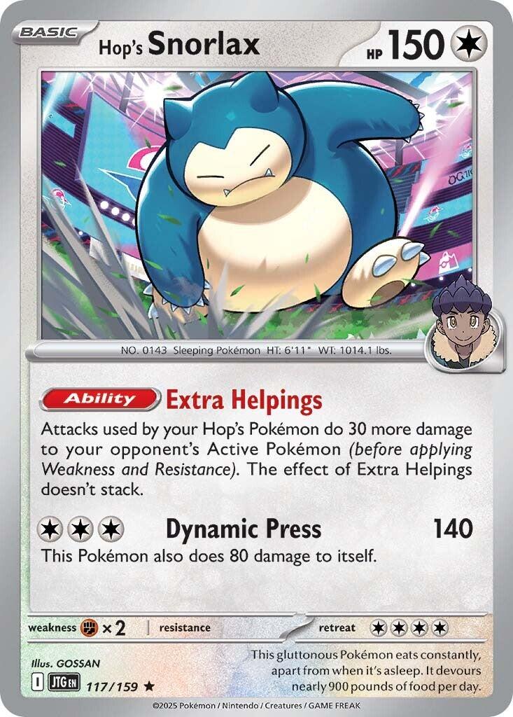 Hop's Snorlax (117/159) [Scarlet & Violet: Journey Together] | Card Merchant Takapuna