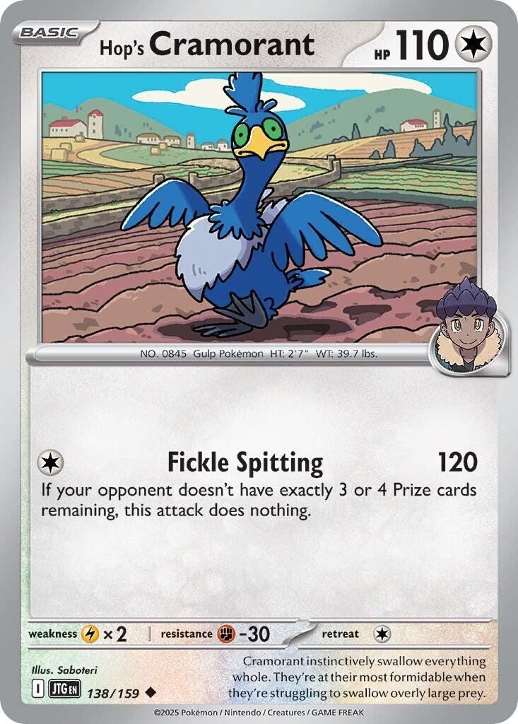 Hop's Cramorant (138/159) [Scarlet & Violet: Journey Together] | Card Merchant Takapuna