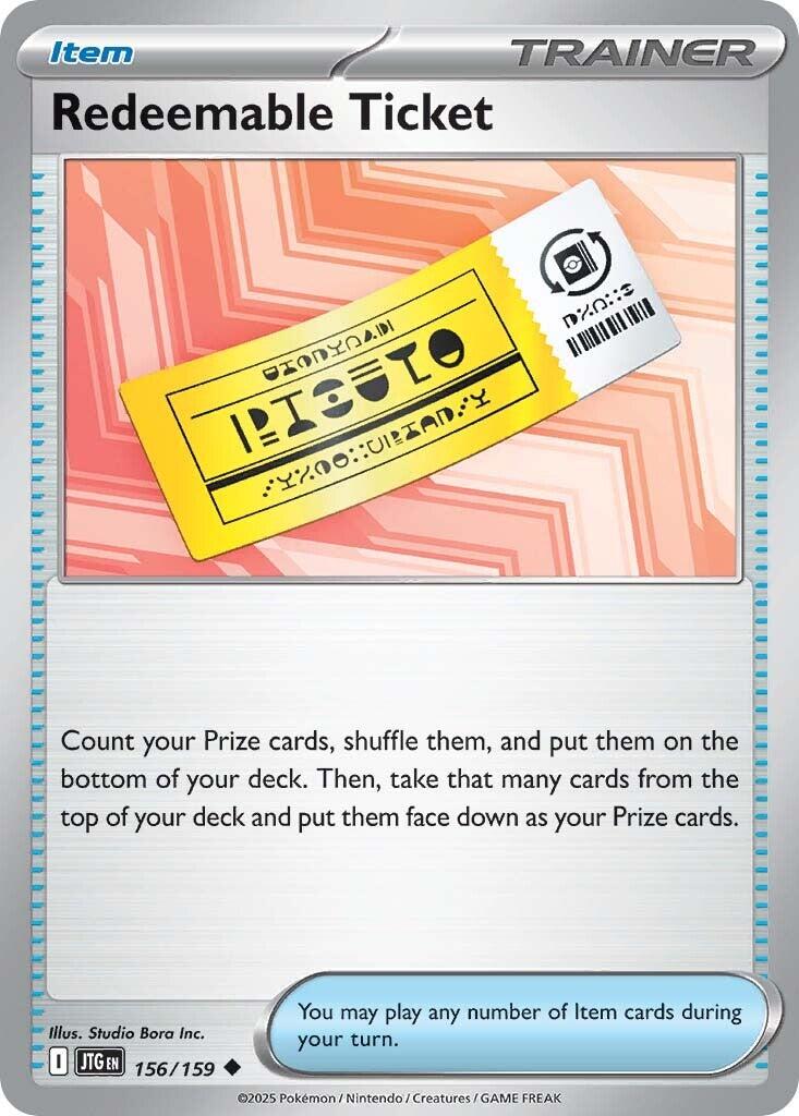 Redeemable Ticket (156/159) [Scarlet & Violet: Journey Together] | Card Merchant Takapuna