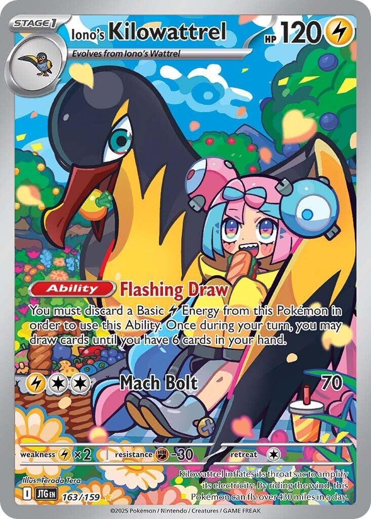 Iono's Kilowattrel (163/159) [Scarlet & Violet: Journey Together] | Card Merchant Takapuna