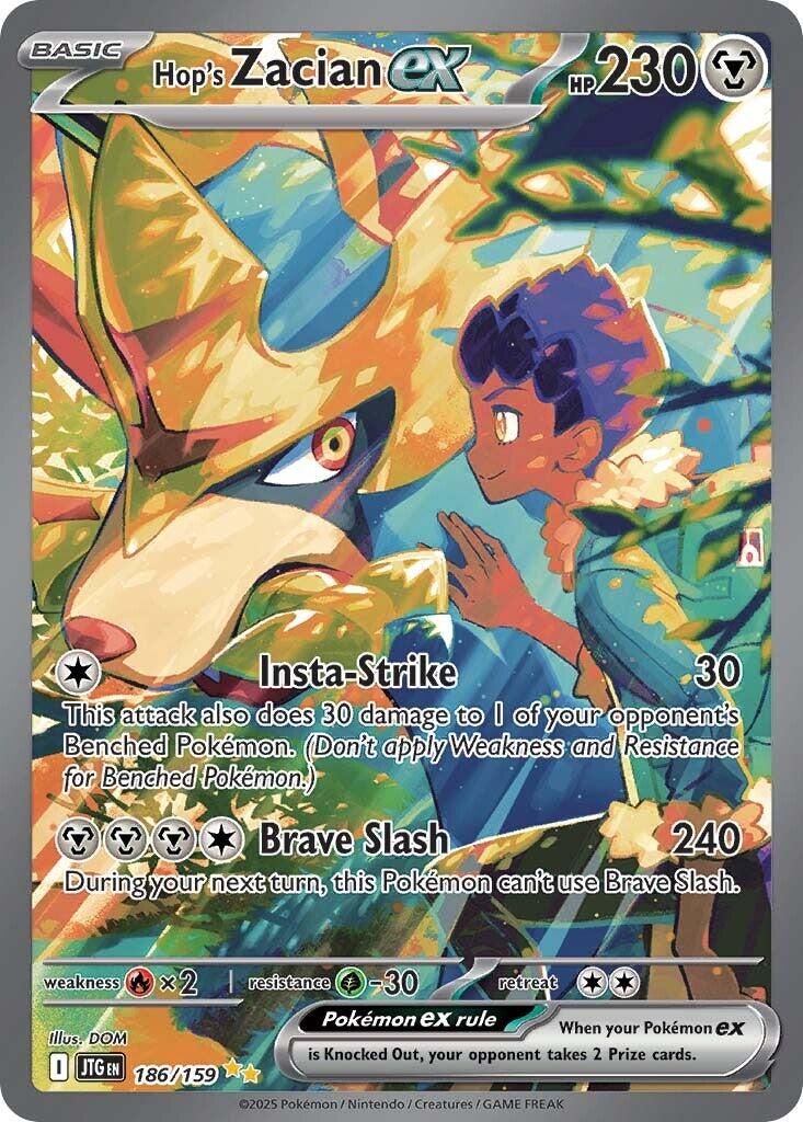 Hop's Zacian ex (186/159) [Scarlet & Violet: Journey Together] | Card Merchant Takapuna