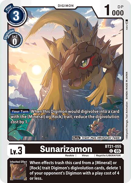 Sunarizamon [BT21-055] [World Convergence] | Card Merchant Takapuna