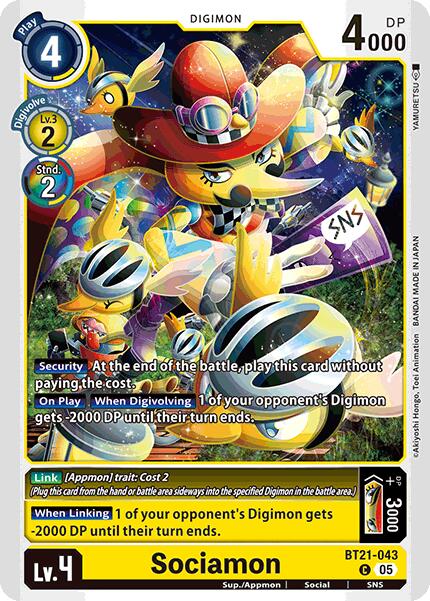 Sociamon [BT21-043] [World Convergence] | Card Merchant Takapuna