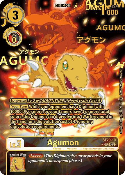 Agumon [ST20-10] (Rare Pull) [Starter Deck: Protector of Light] | Card Merchant Takapuna