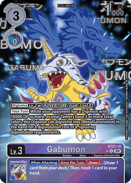 Gabumon [ST21-10] (Rare Pull) [Starter Deck: Hero of Hope] | Card Merchant Takapuna