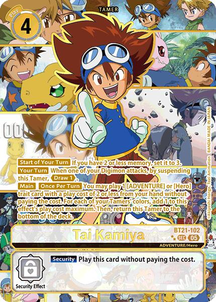 Tai Kamiya [BT21-102] (Rare Pull) [World Convergence] | Card Merchant Takapuna