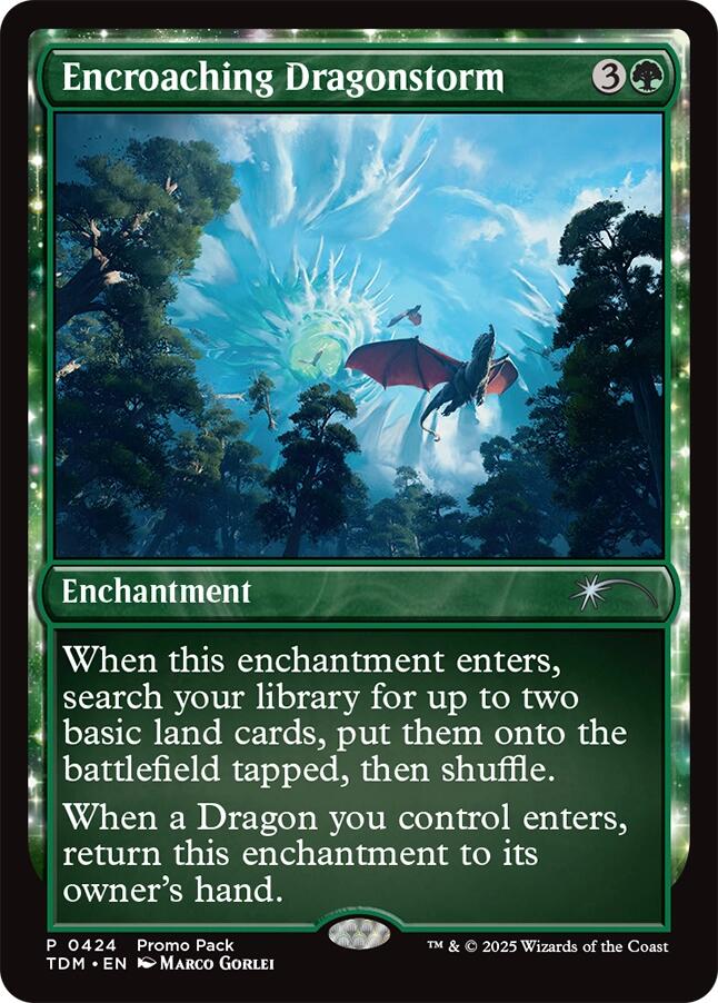 Encroaching Dragonstorm [Tarkir: Dragonstorm Promos] | Card Merchant Takapuna